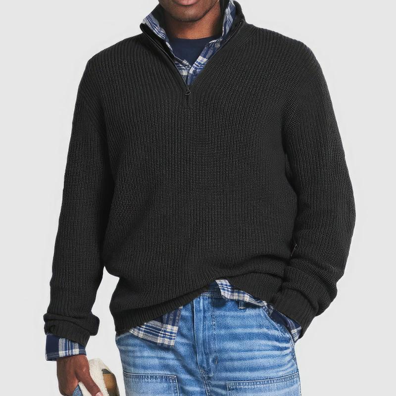 Christopher - Knitted Sweater With Zipper For Men