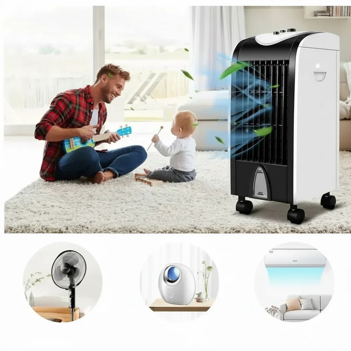Compact Portable Evaporative Cooler for Personal Comfort