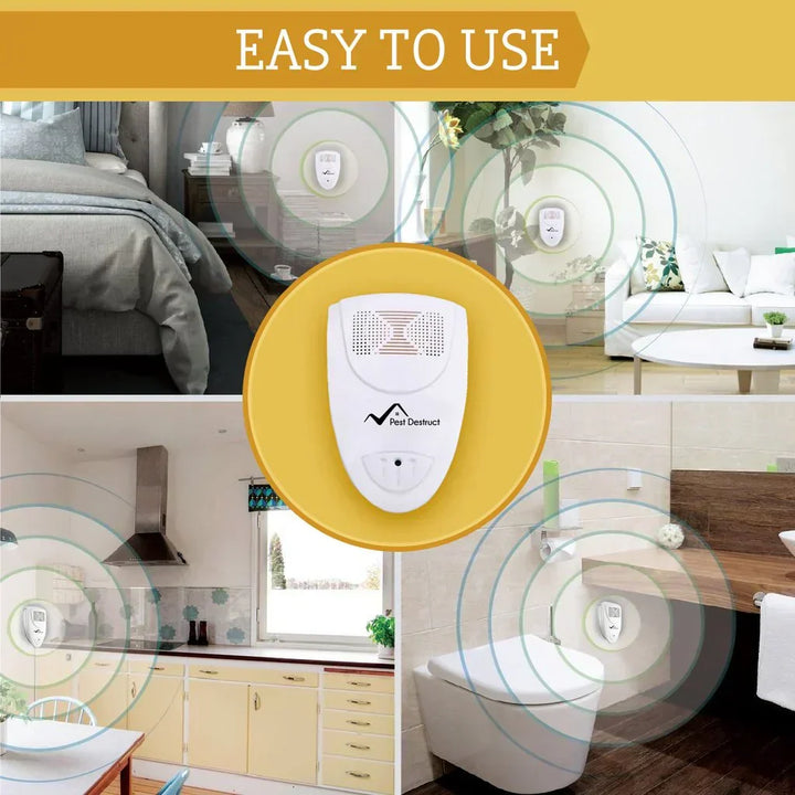 Advanced Ultrasonic Mice Repellent - Silent & Pet Friendly