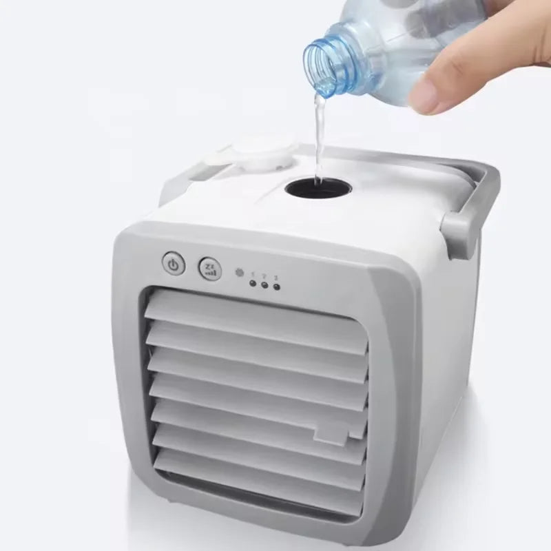 Compact USB Personal Air Cooler & Humidifier Fan