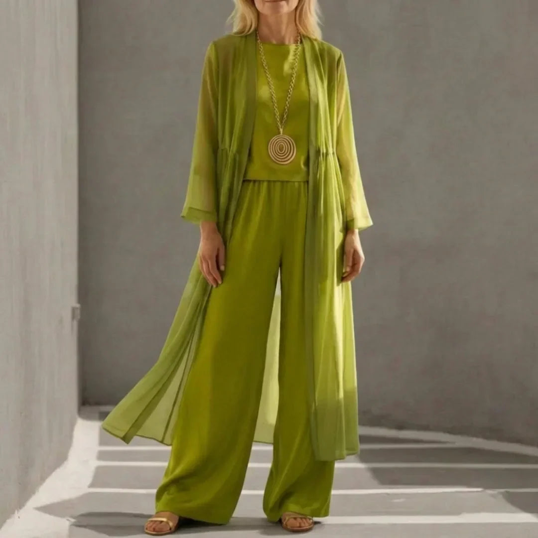 Bryony | Relaxed Drapey Tunic and Wide-Leg Pants Co-Ord Set