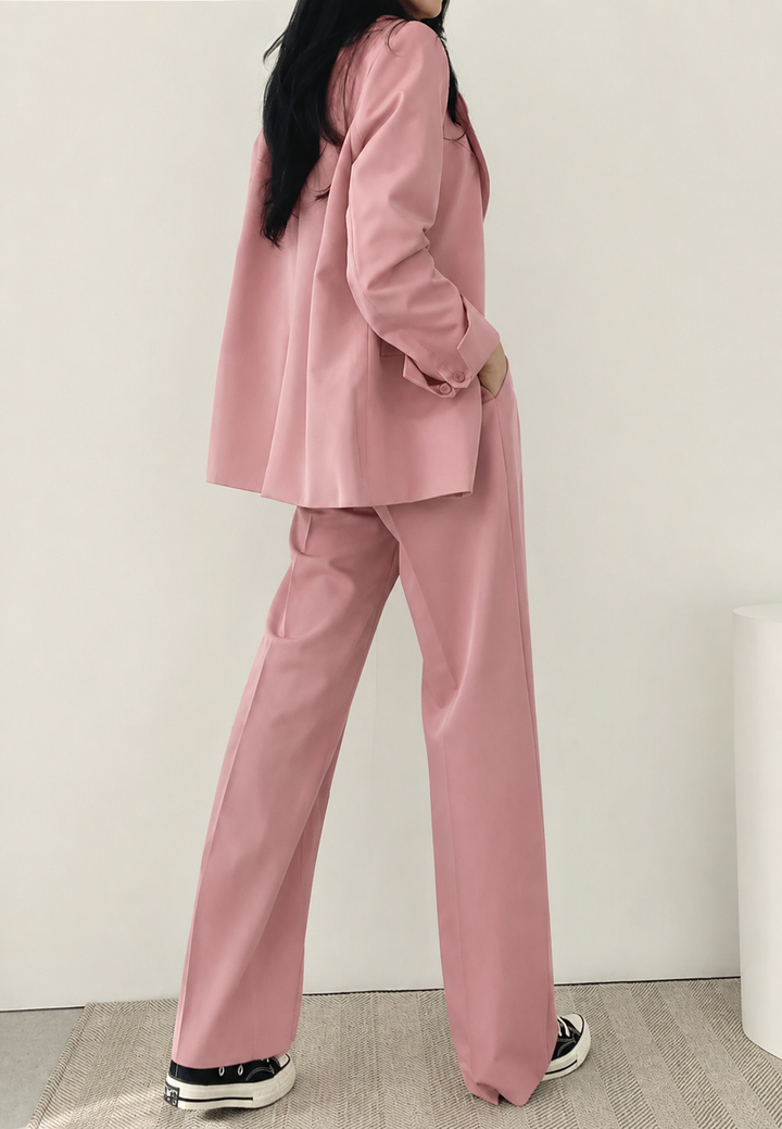 Women's Two-Piece Set Blazer and Straight Pants - Athena