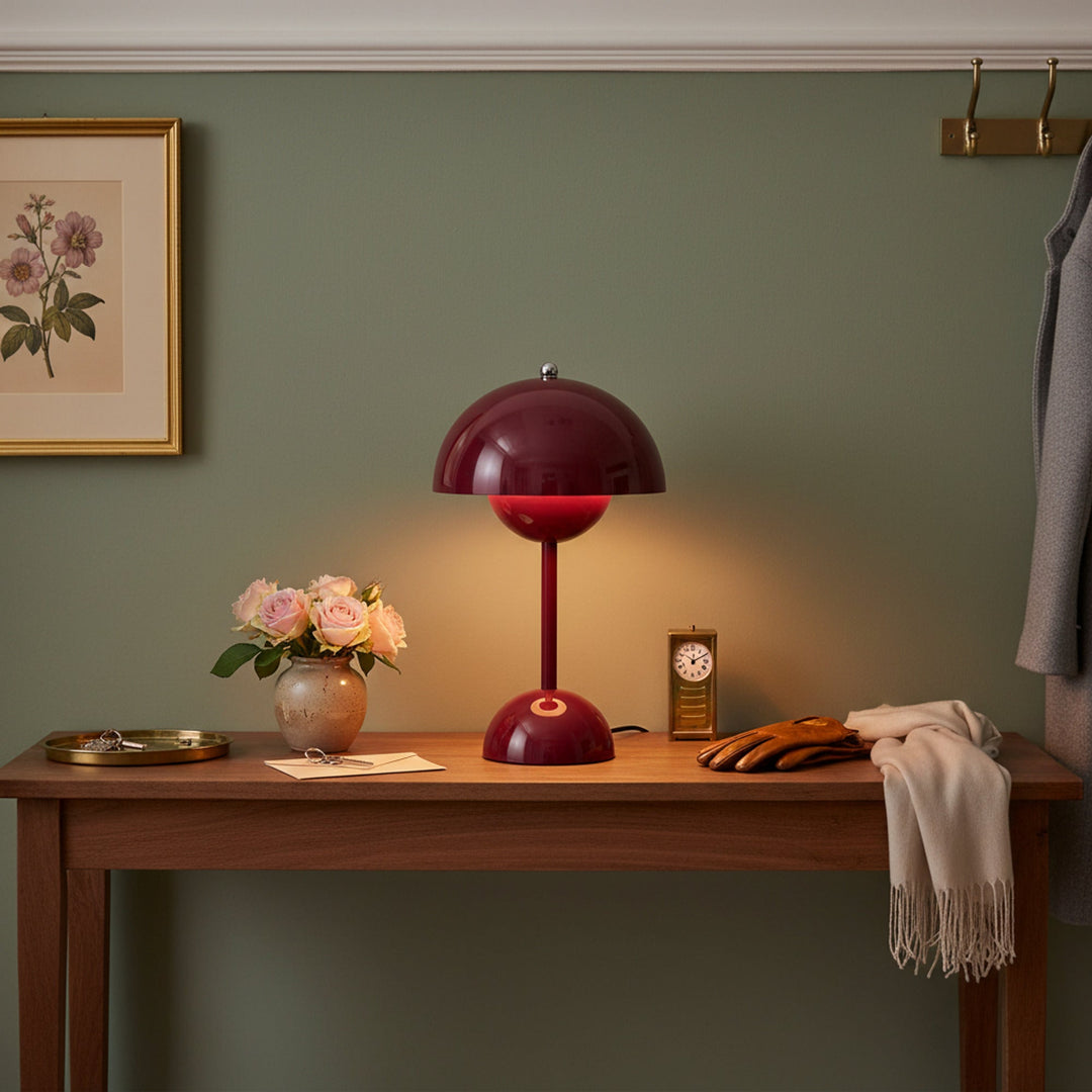 Cordless Rechargeable Flowerpot Table Lamp With Touch Control