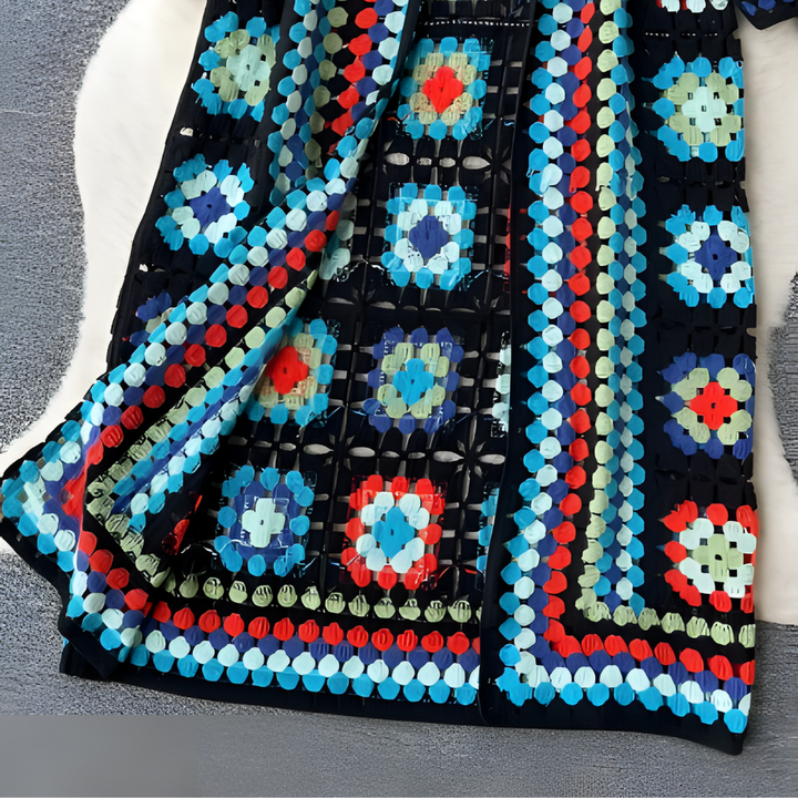 Multicolored Long Women's Cardigan - Soft and Original