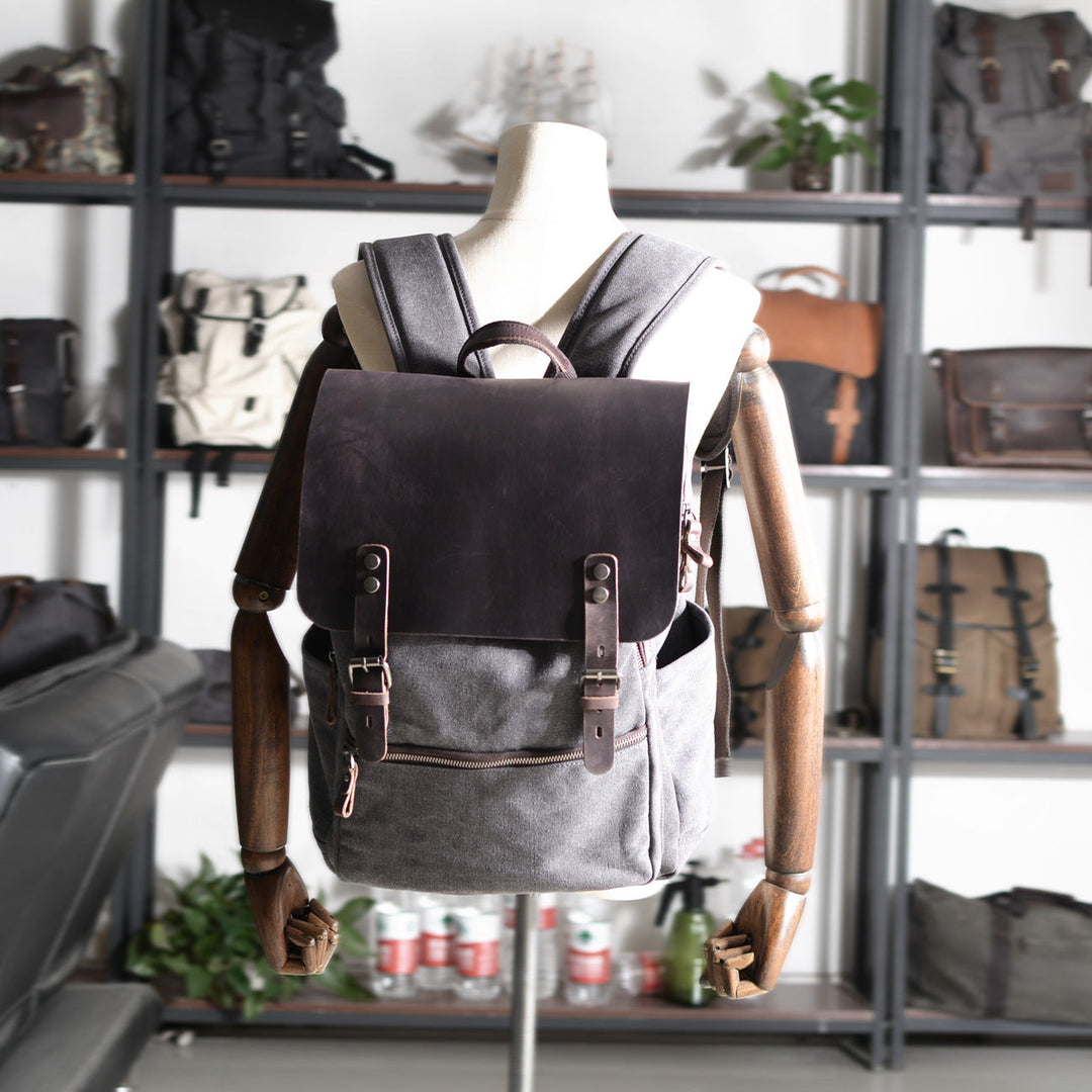 Cotton Canvas Backpack REINE - Elena Harper