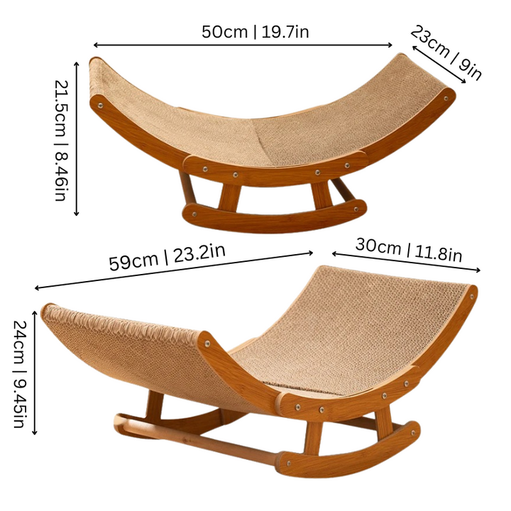 Cozy Cat Bed & Scratcher Lounge for Healthy Claws & Happy Naps