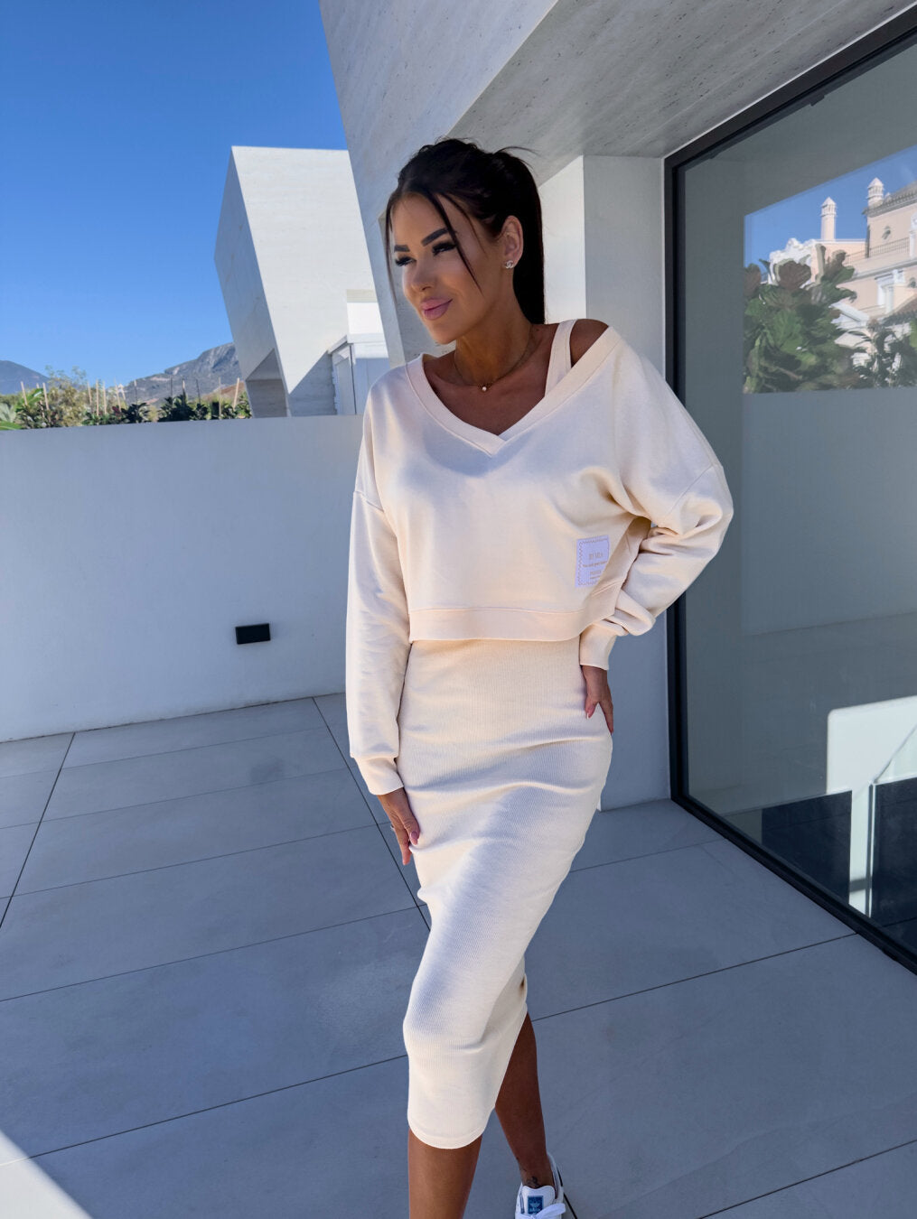 Olivia Casual Sweatshirt & Dress Set - Elena Harper