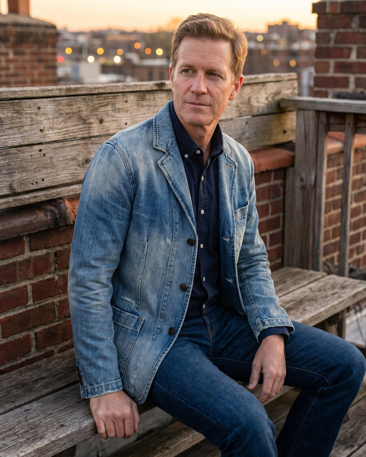 ELENA HARPER™  |  THICK DENIM SHIRT FOR MEN