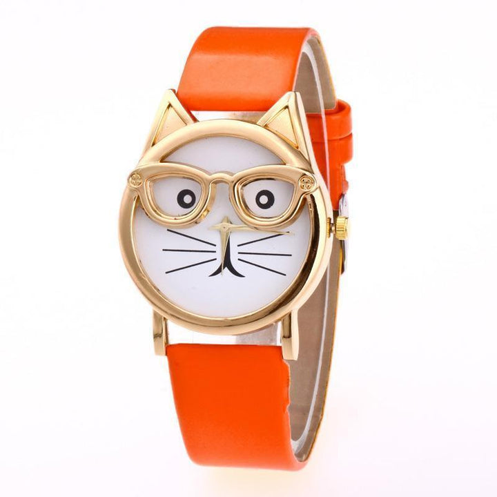Schattig kattenhorloge