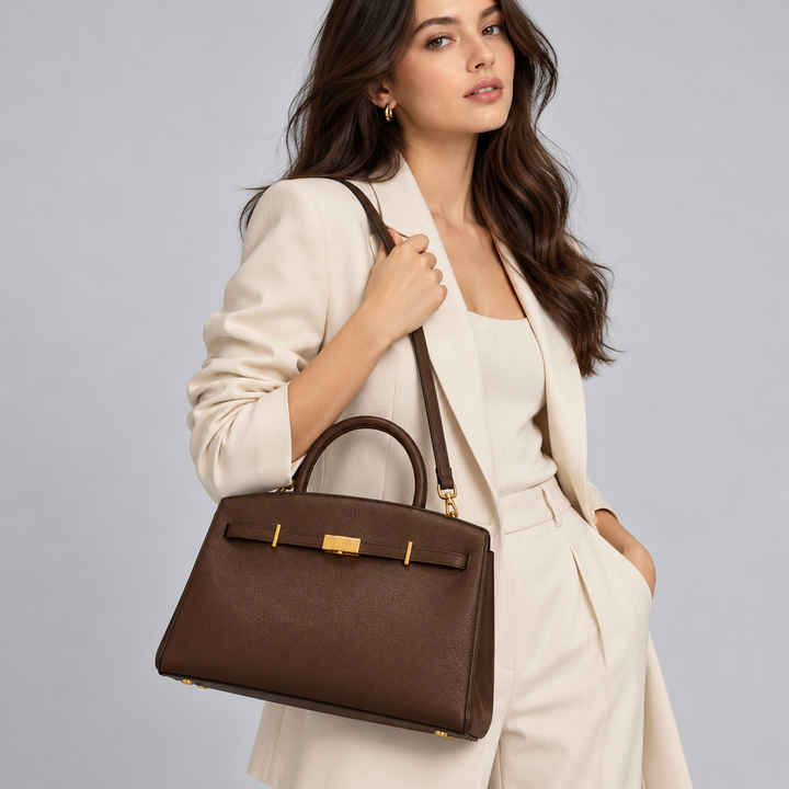 Luxury Chic Women's Large Handbag with Spacious Interior, view 2 - Elena Harper
