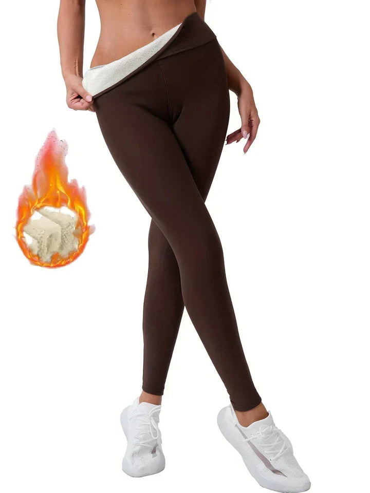 Aafke - High-Waisted Fleece-Lined Leggings