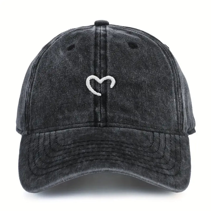 Marlia Embroidered Cap with Heart, view 7 - Elena Harper