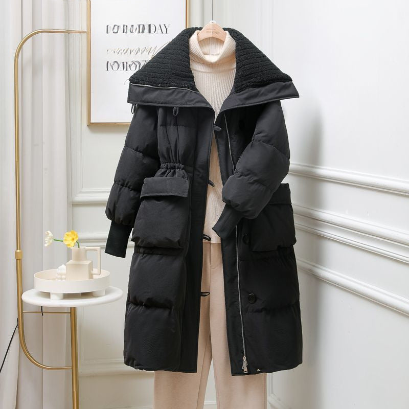 Long Quilted Coat for Women Amandine, view 6 - Elena Harper
