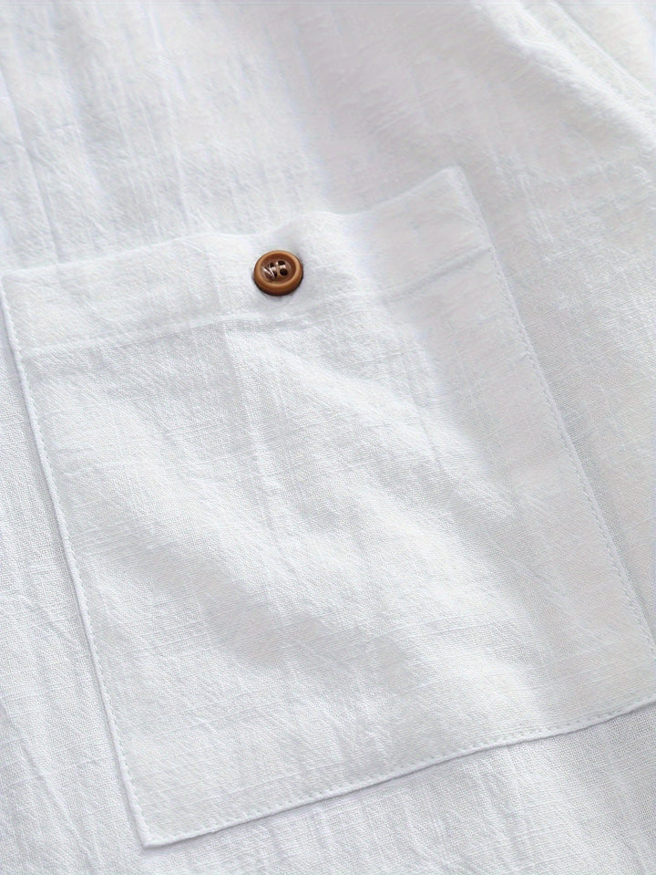 Tejada - Casual Cotton Shirt with Pocket
