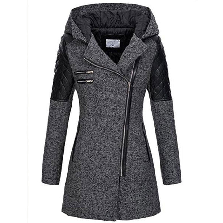 Marguerite - Elegant Asymmetrical Zipped Coat