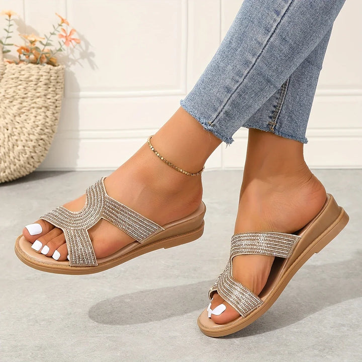 Lilia Comfortable Women's Sandals with Orthopedic Fit, view 3 - Elena Harper