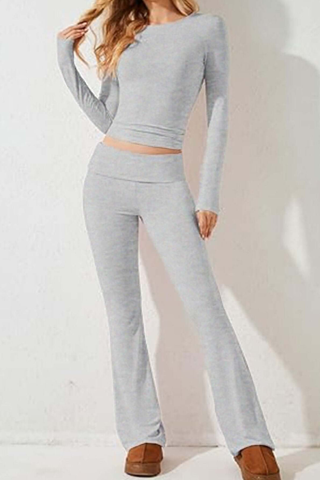 Women's Two-Piece Knit Loungewear Set
