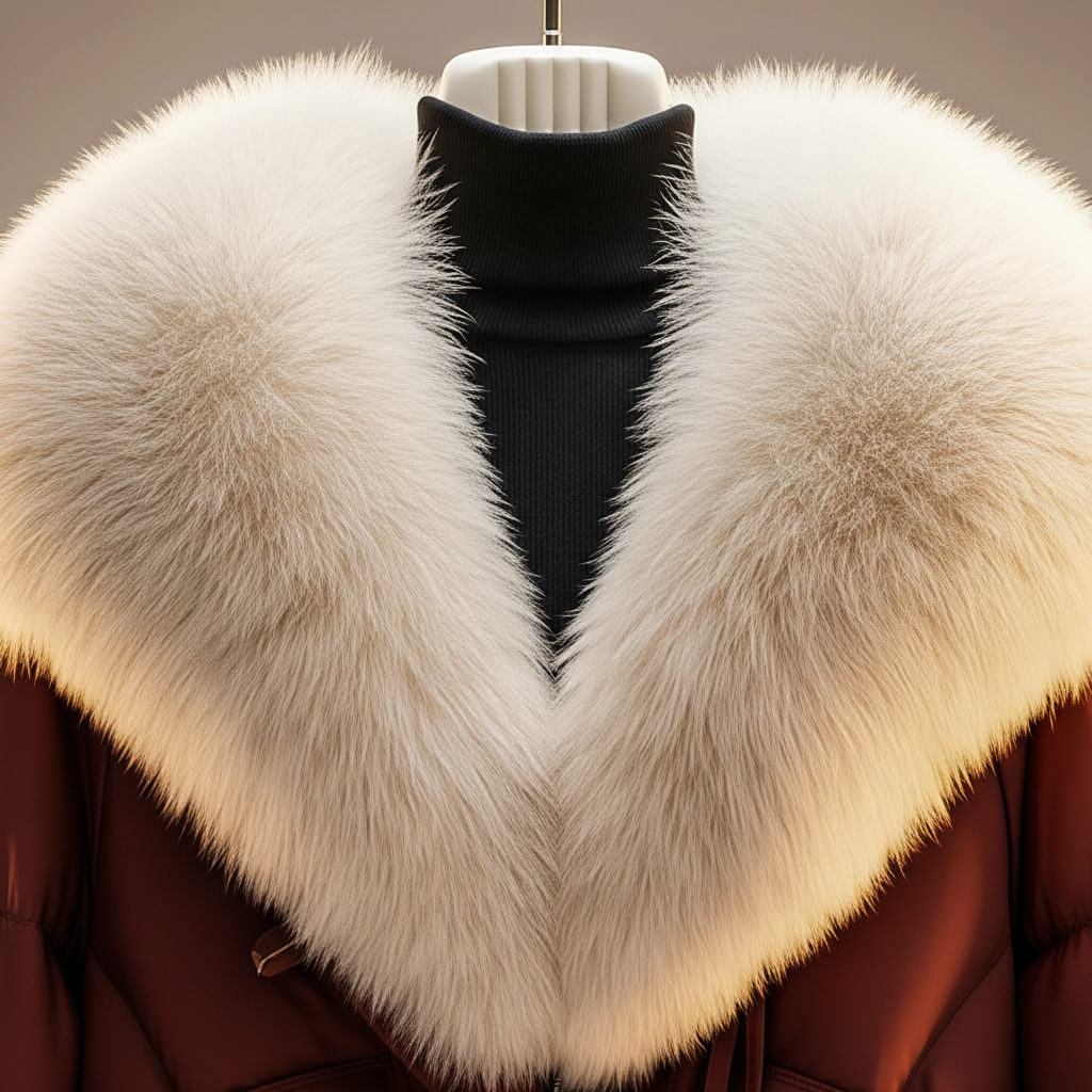 Emmeline Winter Coat with Plush Statement Collar for Women - Elena Harper