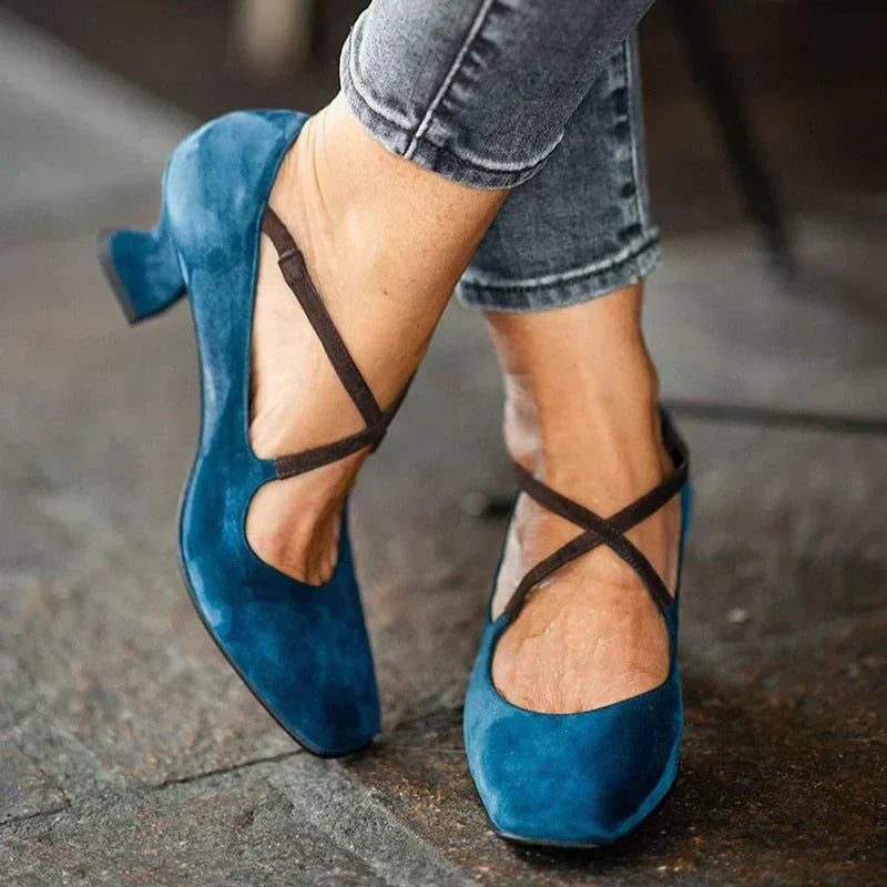 Elegant Strap Mid-heels - Elena Harper