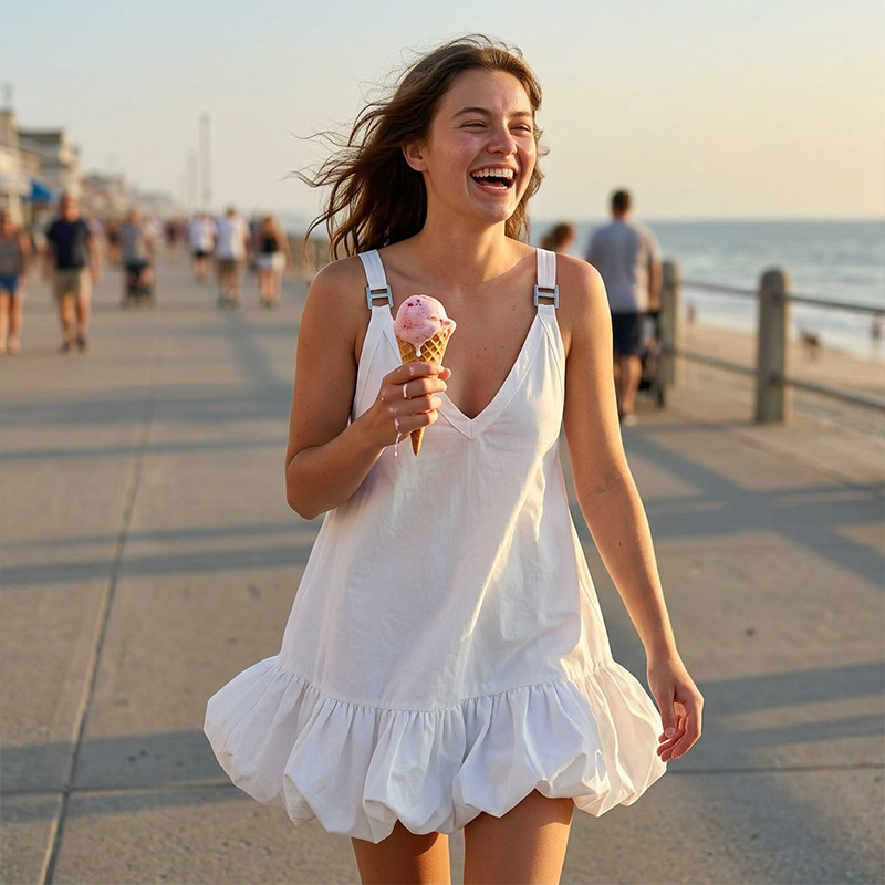 Alethea Effortless Summer Mini Dress - Elena Harper