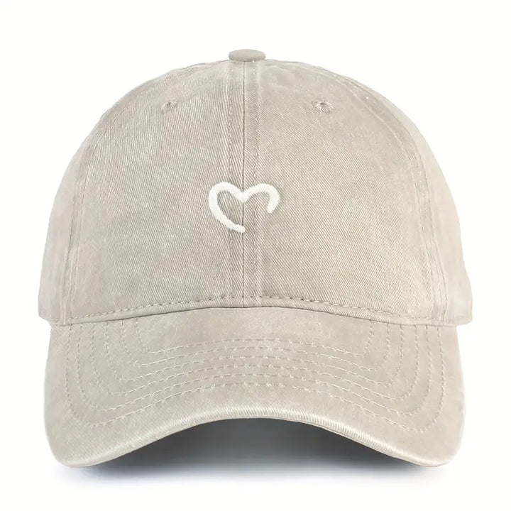 Marlia Embroidered Cap with Heart - Elena Harper