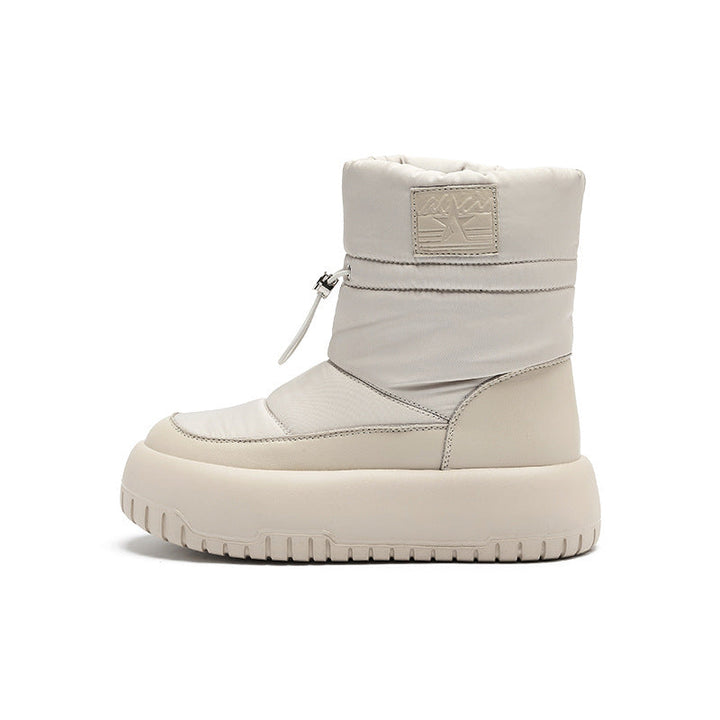 Women's Retro Sport Design Snow Boots - Lina