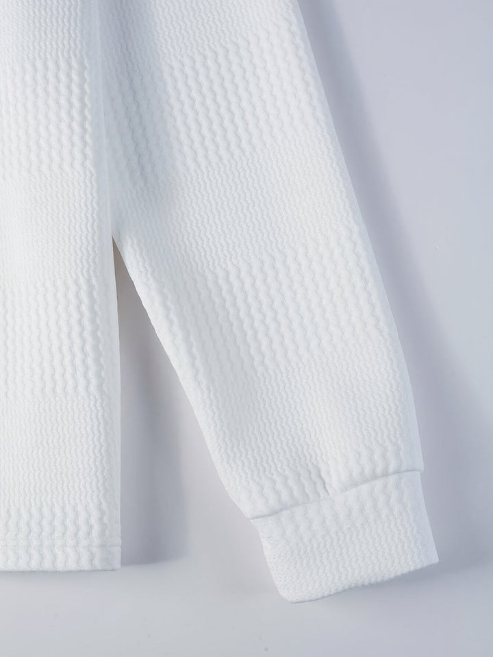Matteo Modern and Stylish Long Sleeve Polo Shirt, view 4 - Elena Harper