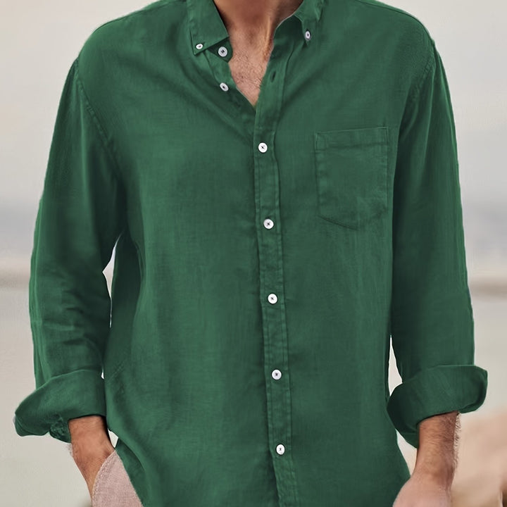 Cotton Shirt for Men - Elena Harper