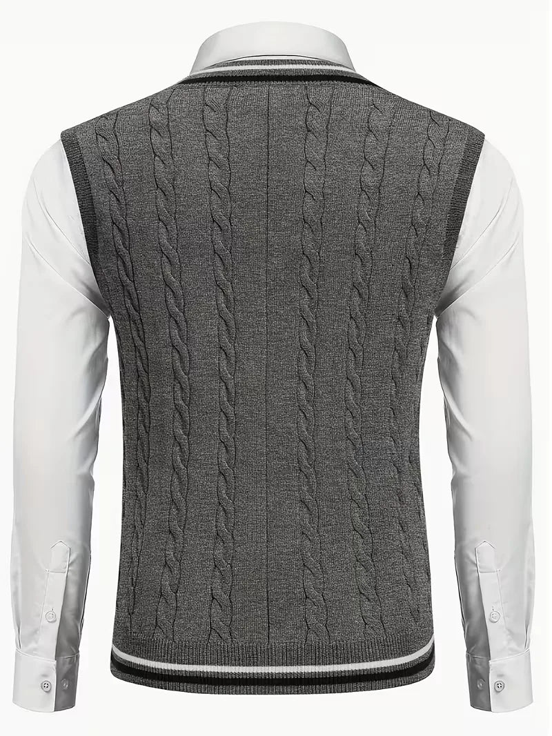 Sébastien - Classic Twisted Sleeveless Sweater