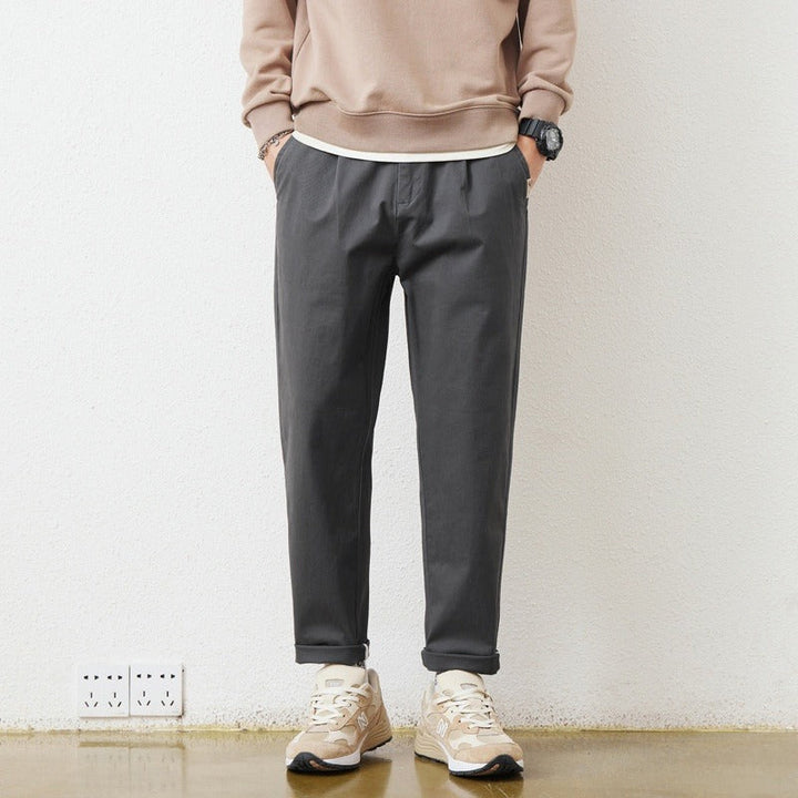 Men's Straight Cotton Pants - Augusto