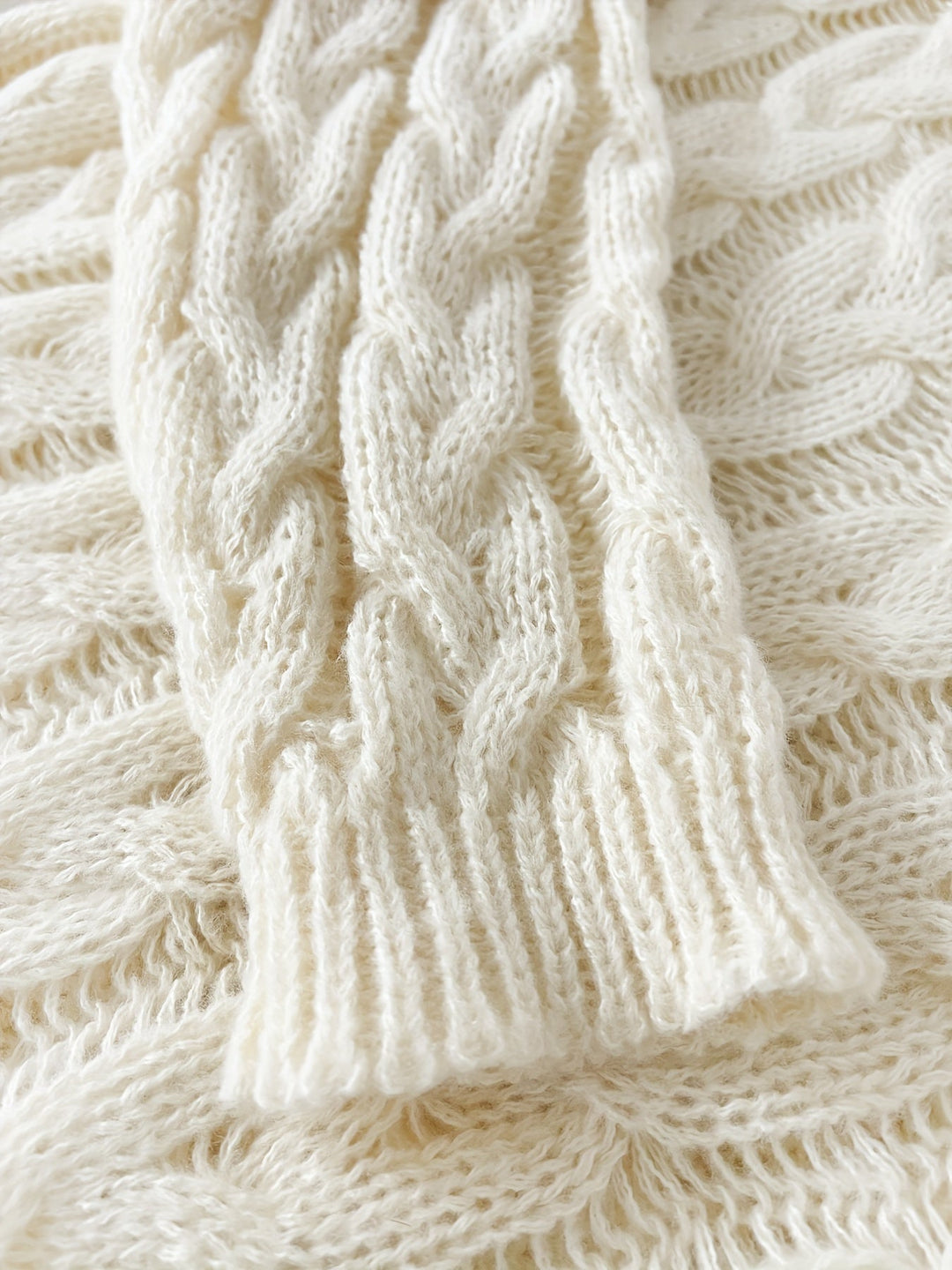 Ellery | Women's Relaxed Cable-Knit Sweater in Two Neutrals