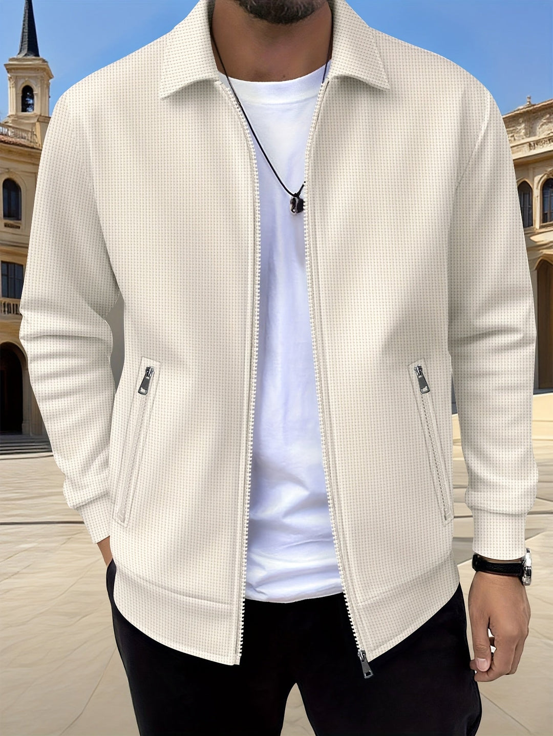 LAURENT MONACO | ZIPPERED SPORT JACKET FOR MEN