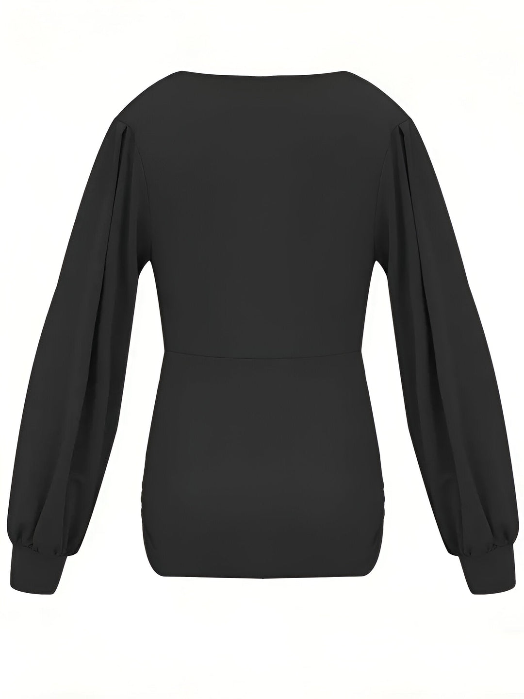 Caylee - Tailored Casual Blouse with Lantern Sleeves
