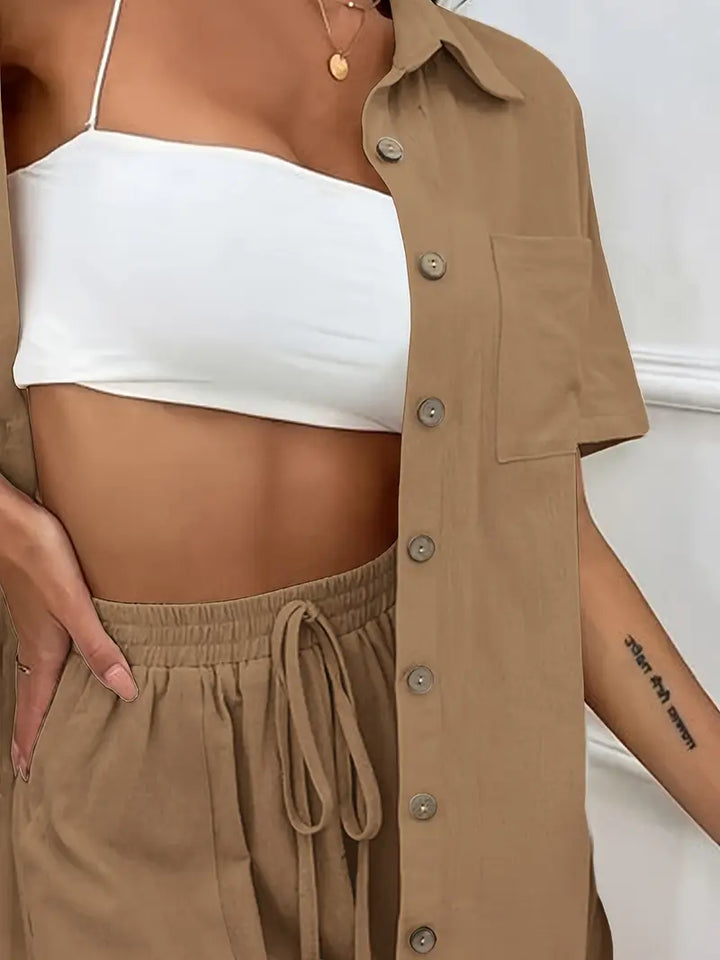 Fani Elegant Two-Piece Summer Set, view 8 - Elena Harper