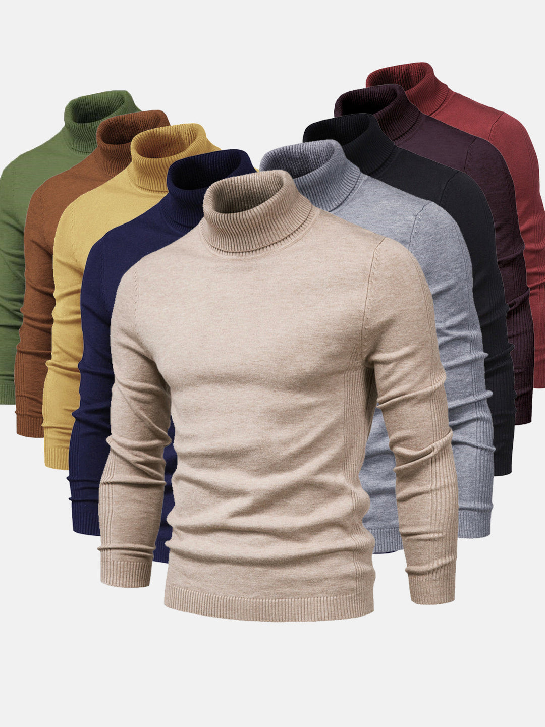 High Neck Polo Sweater