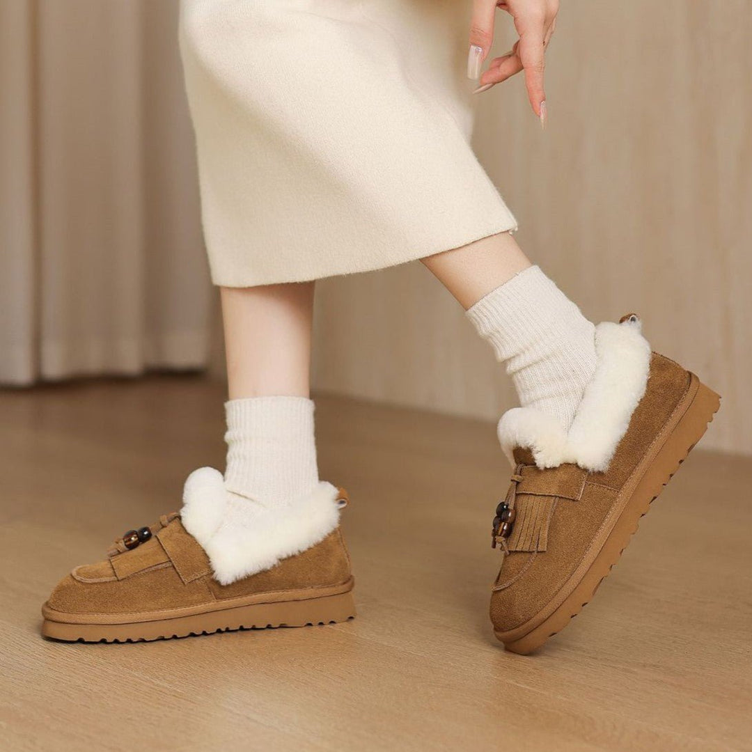 Eleanor | Luxurious and Cozy Women's Suede Loafers