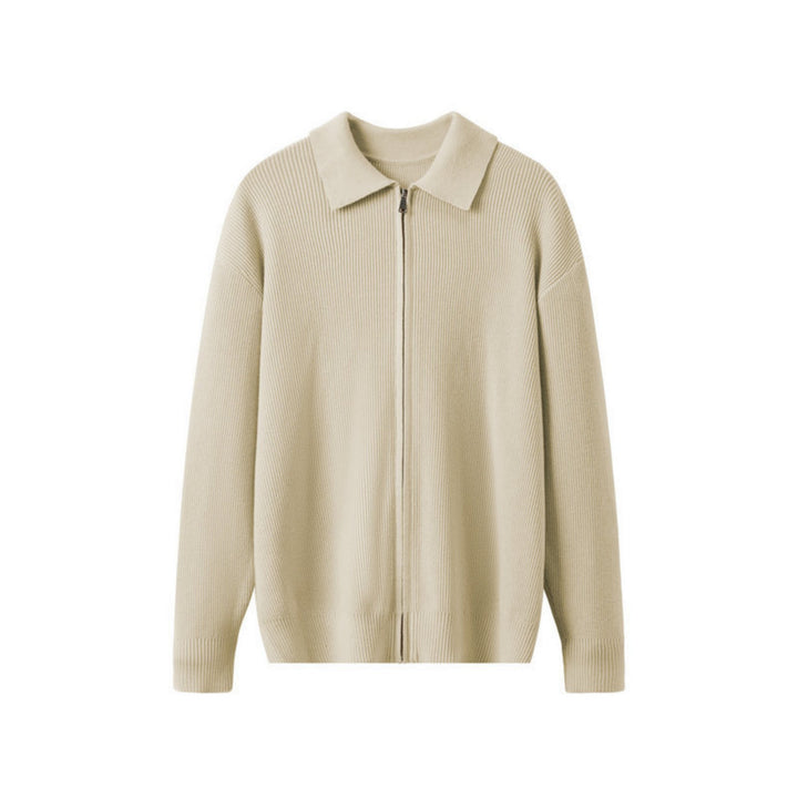Knit Cardigan with Collar for Men - Franco