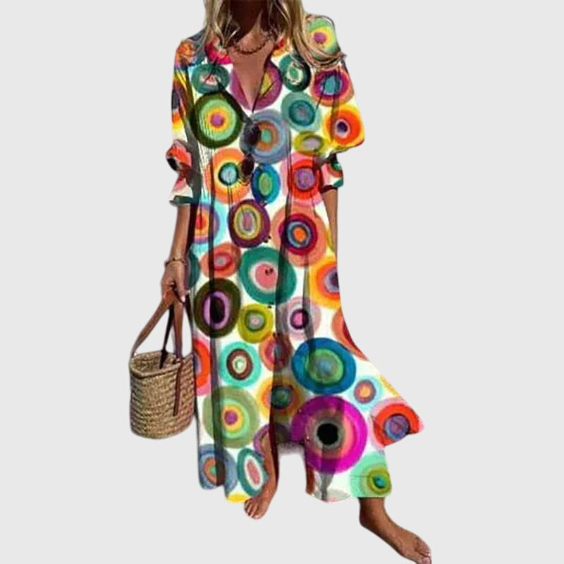 Zariah Elegant Bohemian Dress - Elena Harper