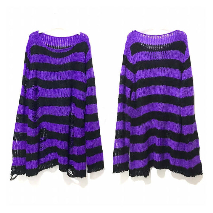 Women's Vintage Striped Autumn Sweater