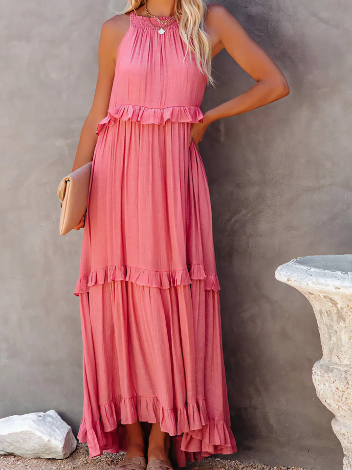 Mabel Ruffle Breeze Maxi Dress - Elena Harper