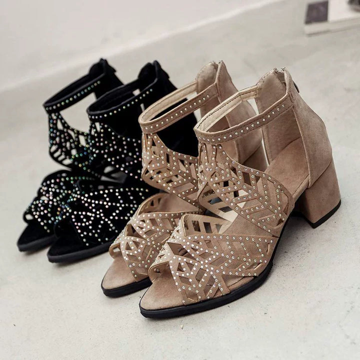 Lovi Boho-Heeled Boots, view 4 - Elena Harper