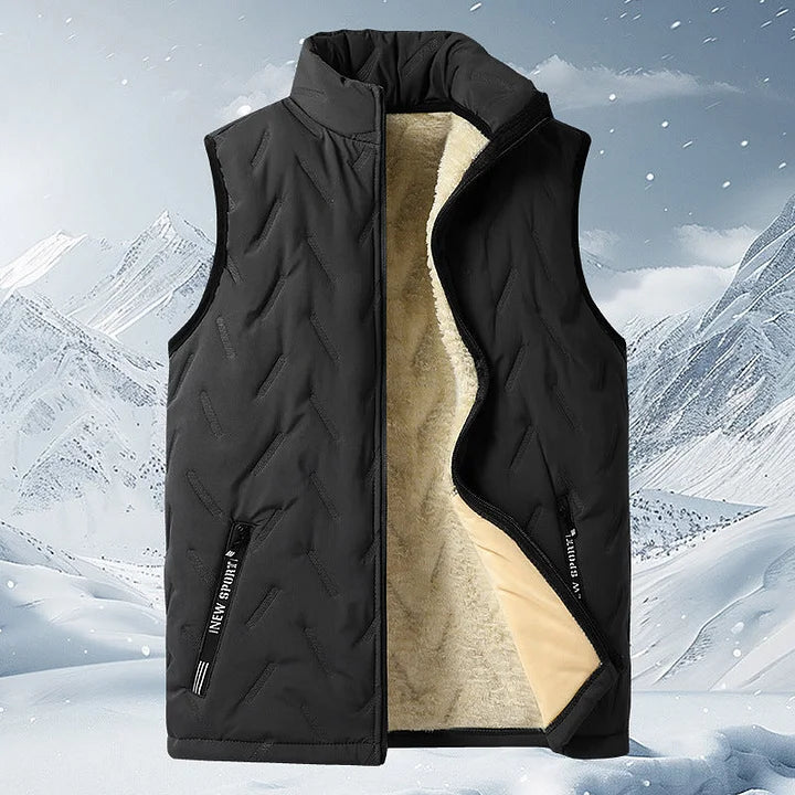 Stevie Quilted Sleeveless Wool Vest - Elena Harper