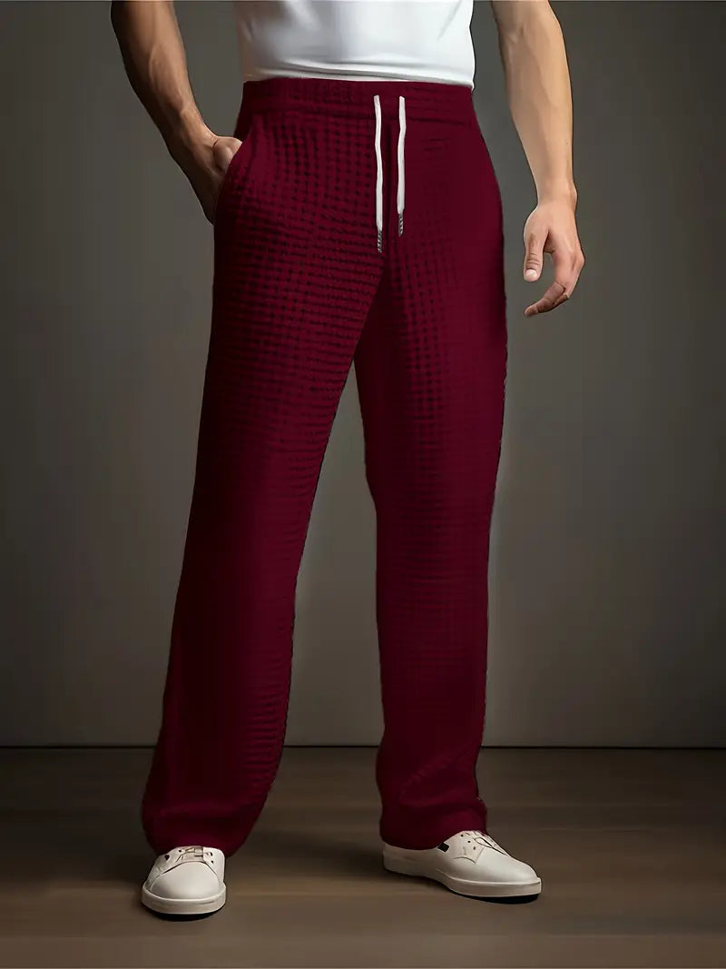 Salvatore Relaxed Textured Pants, view 4 - Elena Harper