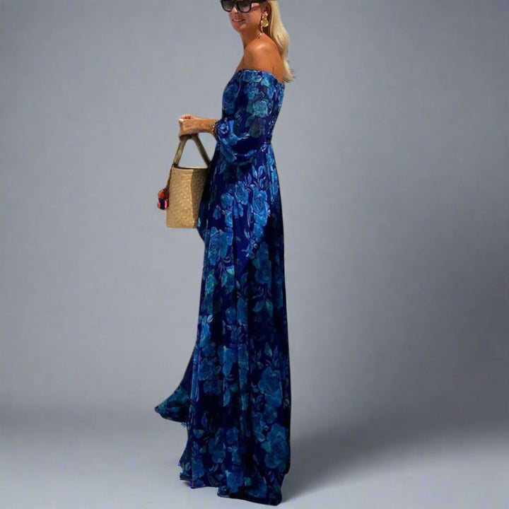 Annemarie Elegant Floral Maxi Dress for Ultimate Comfort - Elena Harper