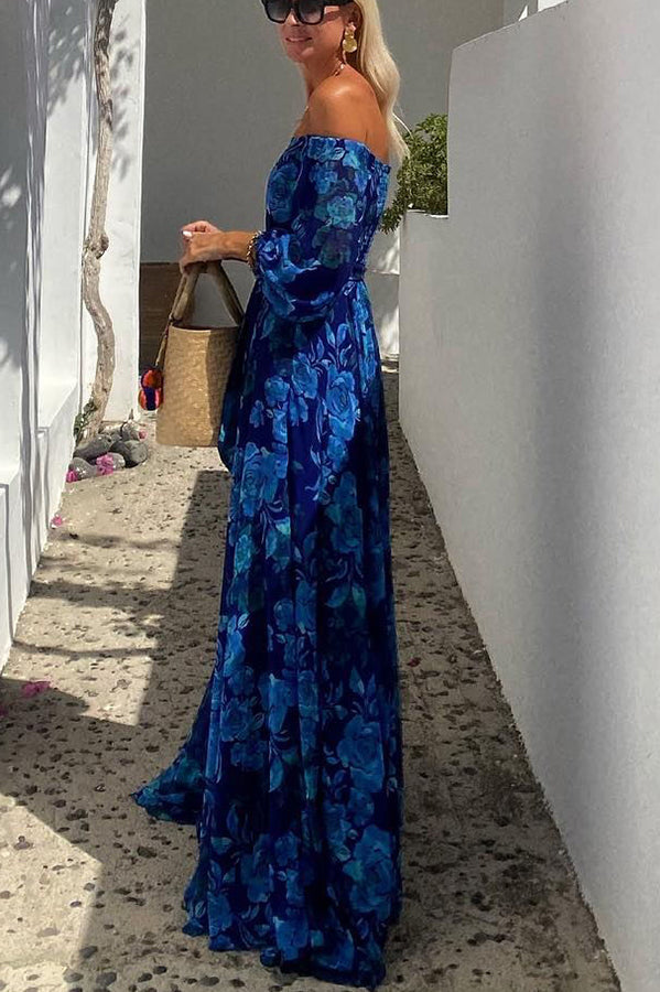 Calista Floral Off-Shoulder Maxi Dress - Elena Harper