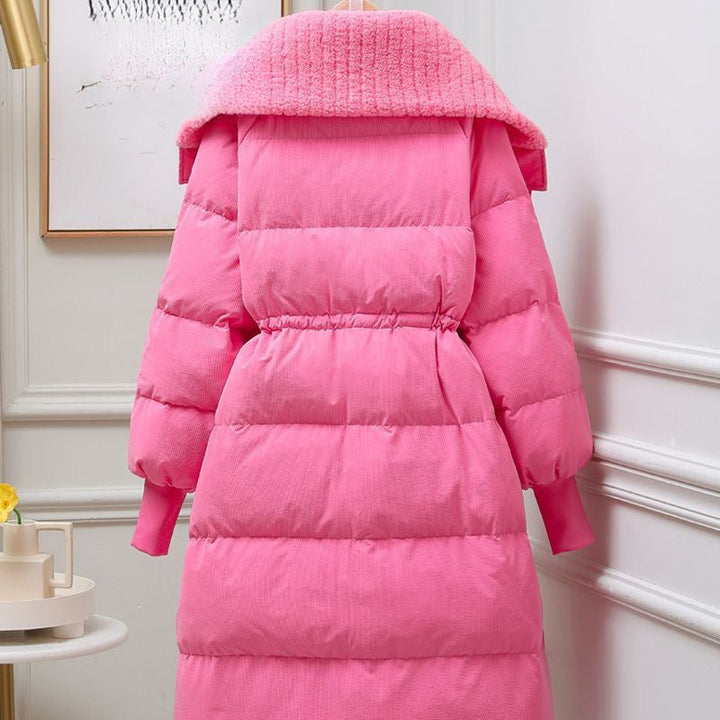 Long Quilted Coat for Women Amandine, view 2 - Elena Harper
