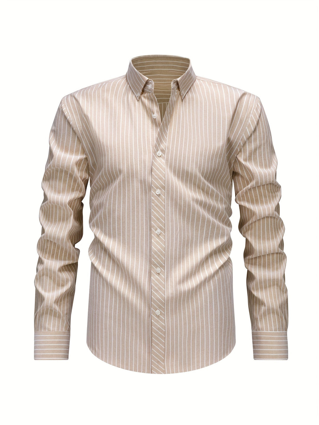 Striped Shirt with Buttons for Men - Elena Harper