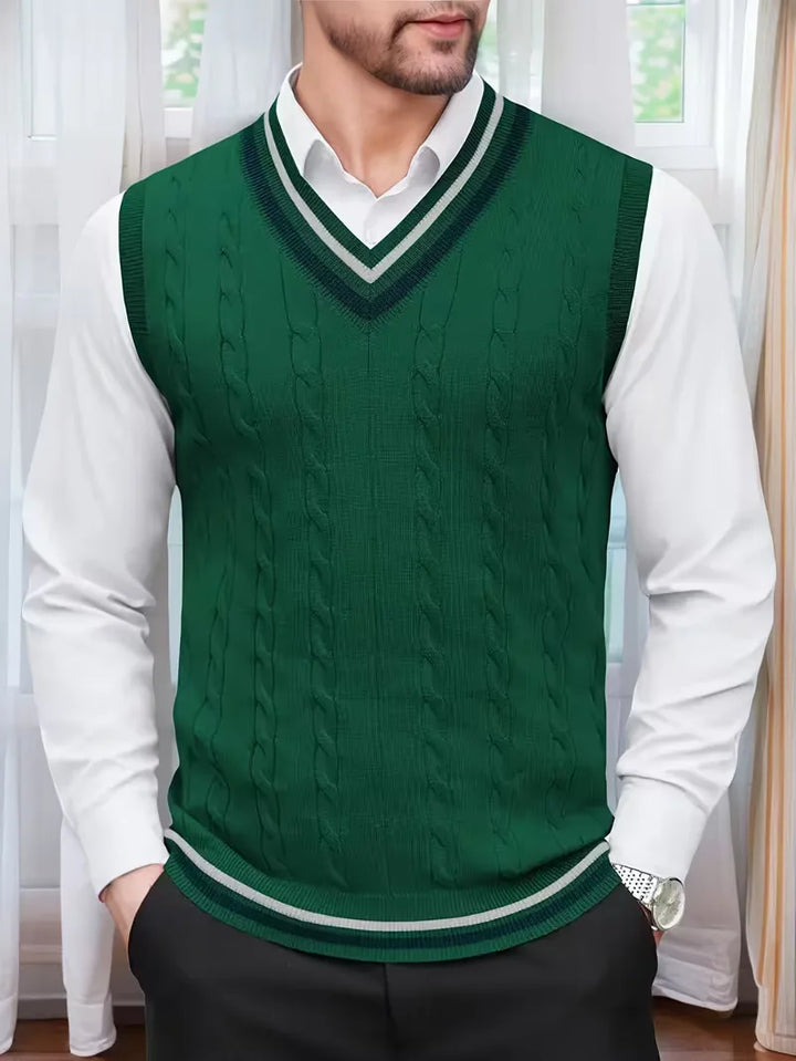 Sébastien - Classic Twisted Sleeveless Sweater
