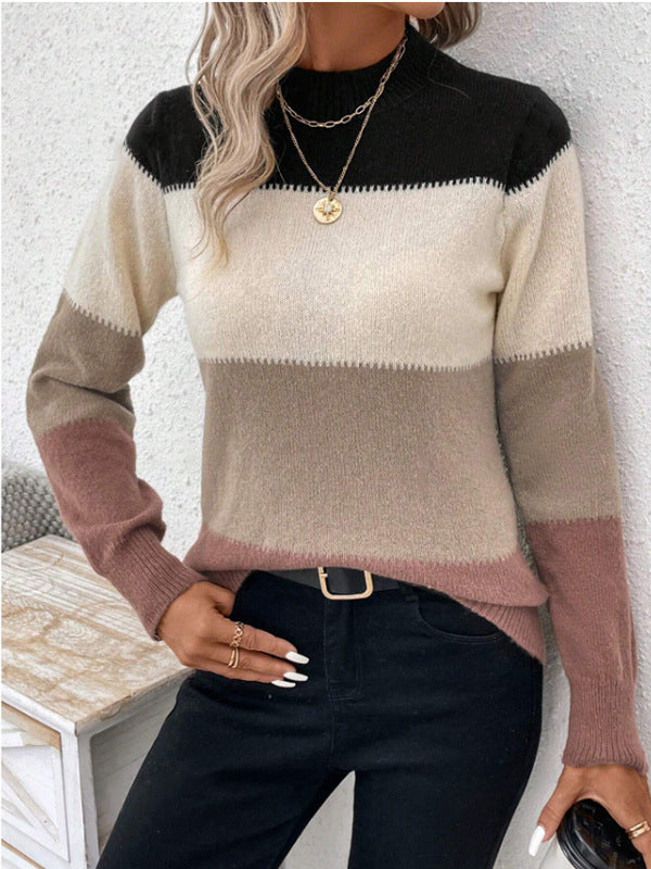 Zoey | Colorblock Knit Sweater