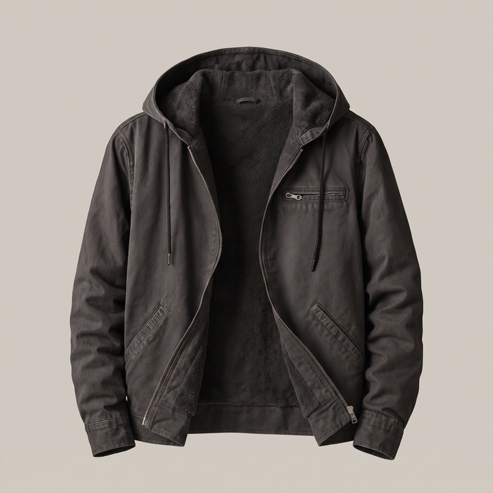 Lennard Lined and Sturdy Bomber Jacket, view 5 - Elena Harper